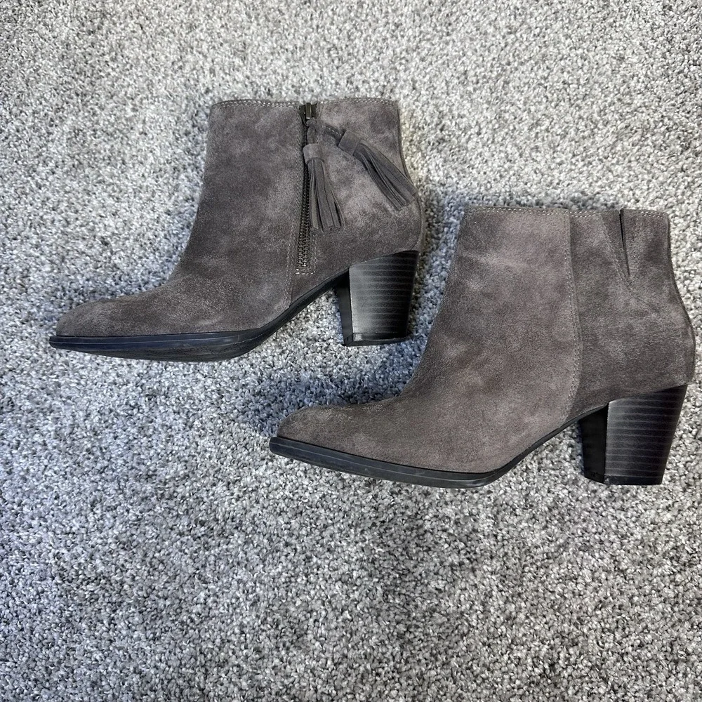 Vionic Womens Madeline Ankle Boot‎ Side Zipper Pointed  TVW5416 Gray 7 Madeline